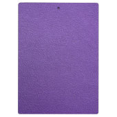 Lila Leder Klemmbrett (Rückseite)