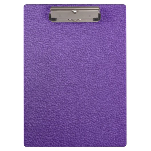 Lila Leder Klemmbrett (Vorderseite)