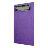 Lila Leder Mini Klemmbrett (Gewinkelt2)