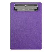 Lila Leder Mini Klemmbrett (Vorderseite)