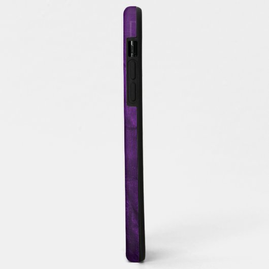 lila Leder mit Daisy Case-Mate iPhone Hülle (Hinten/Links)