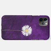 lila Leder mit Daisy Case-Mate iPhone Hülle (Rückseite (Horizontal))