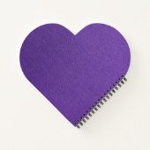 Lila Leder Notizblock (Rückseite)