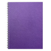 Lila Leder Notizblock (Vorderseite)