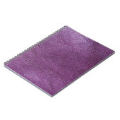 Lila Leder Notizblock (Linke Seite)