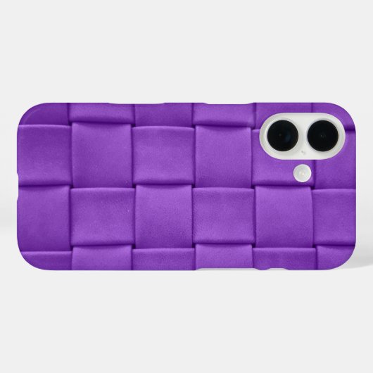 Lila Ledergitter Case-Mate iPhone Hülle (Rückseite (Horizontal))