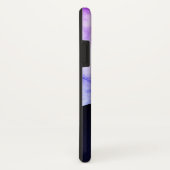 lila Ledermarmor mit Monogramm Case-Mate iPhone Hülle (Hinten/Rechts)