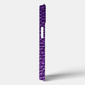 Lila Ledermuster Case-Mate iPhone Hülle (Rückseite / Rechts)