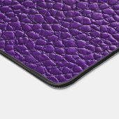 Lila Ledermuster Schreibtischunterlage (Ecke)