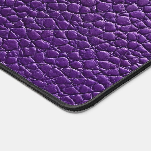 Lila Ledermuster Schreibtischunterlage (Ecke)