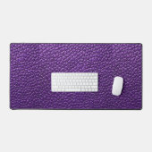 Lila Ledermuster Schreibtischunterlage (Tastatur & Maus)