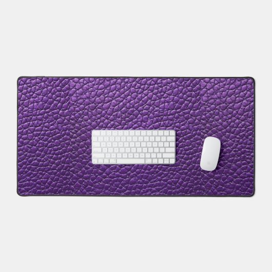 Lila Ledermuster Schreibtischunterlage (Tastatur & Maus)