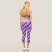 Lila Lederschildkröten Capri Leggings (Rückseite)