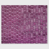 Lila Lederstruktur Geschenkpapier (Flach)