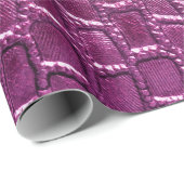 Lila Lederstruktur Geschenkpapier (Rolleneckpunkt)