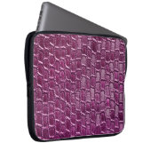 Lila Lederstruktur Laptopschutzhülle (Vorne Rechts)