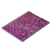 Lila Lederstruktur Notizblock (Linke Seite)