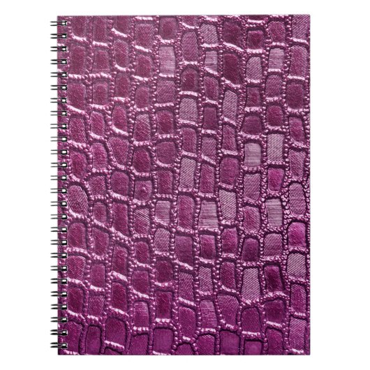 Lila Lederstruktur Notizblock (Vorderseite)