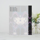 Lila Leerraum - individueller Letterhead Briefkopf (Stehend Vorderseite)
