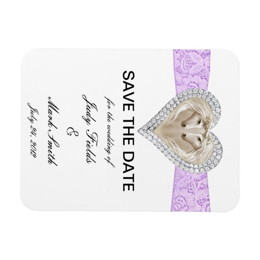 Lila Leerstelle speichern Magnet (Horizontal)