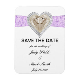 Lila Leerstelle speichern Magnet