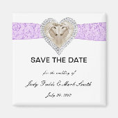 Lila Leerstelle speichern Magnet (Vorne)