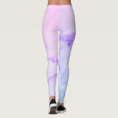 Lila Leggings aus Marmor (Rückseite)