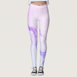 Lila Leggings aus Marmor