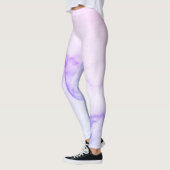 Lila Leggings aus Marmor (Links)