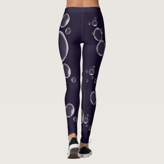 Lila Leggings Floating Seifenblasen (Rückseite)