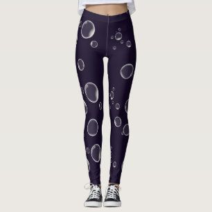 Lila Leggings Floating Seifenblasen