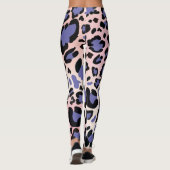 Lila Leggings für die Arbeit von Frauen - WILD CHE (Rückseite)