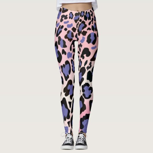 Lila Leggings für die Arbeit von Frauen - WILD CHE (Vorderseite)