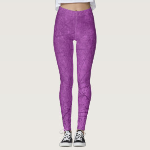 Lila Leggings mit kratzerähnlichem Aussehen