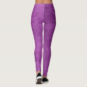 Lila Leggings mit Scratch wie Aussehen (Rückseite)