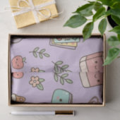 Lila Lehrer Schulbedarf Muster Seidenpapier (Geschenk)