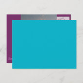 Lila & leicht blauer Himmel Wolken Postkarte (Vorne/Hinten)