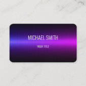 Lila Leichtmetalllook Visitenkarte (Vorderseite)