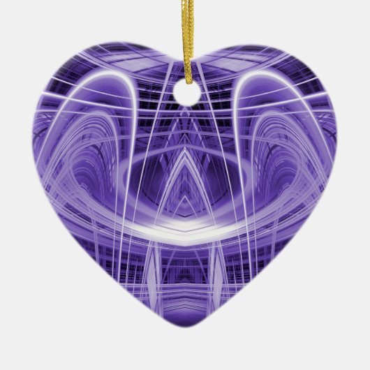 Lila Leichtpfade Keramikornament (Vorne)