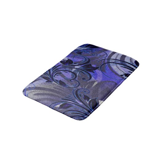 Lila Leidenschaft Badematte (Schrägansicht)