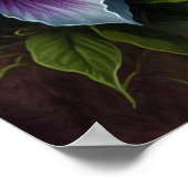 Lila Leidenschaft Blume Art Print Poster (Ecke)