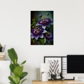 Lila Leidenschaft Blume Art Print Poster (Heimbüro)