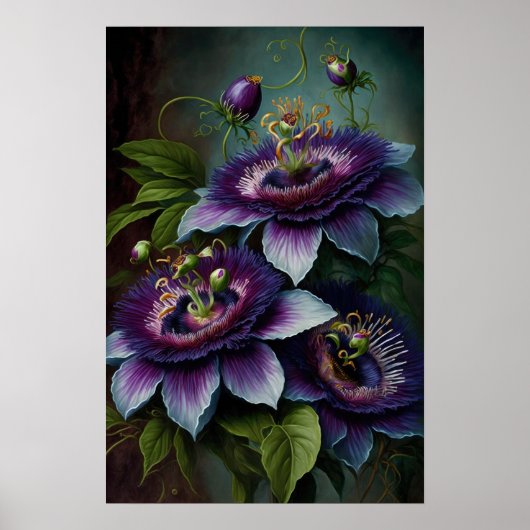 Lila Leidenschaft Blume Art Print Poster (Vorne)