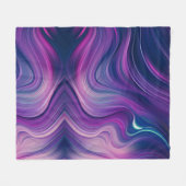 Lila Leidenschaft Fleece Decke. (Vorderseite (Horizontal))