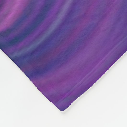 Lila Leidenschaft Fleece Decke. (Ecke)