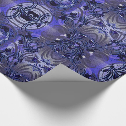 Lila Leidenschaft Geschenkpapier (Ecke)