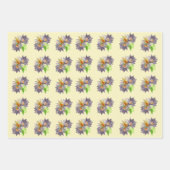 Lila Leidenschaft Geschenkpapier Set (Vorderseite)