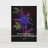 Lila Leidenschaft Karte (Rückseite)