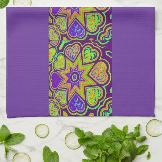 'Lila Leidenschaft' Küchentücher (Gefaltet)