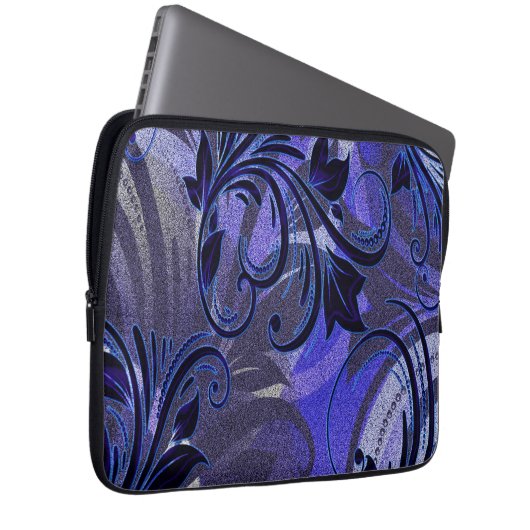 Lila Leidenschaft Laptopschutzhülle (Vorne Rechts)